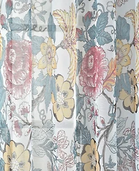 Lush Decor Sydney Sheer Window Curtain Panels Pair 52"W x 84"L - Floral Bedroom Curtains - Sheer Curtains for Living Room - Drapes