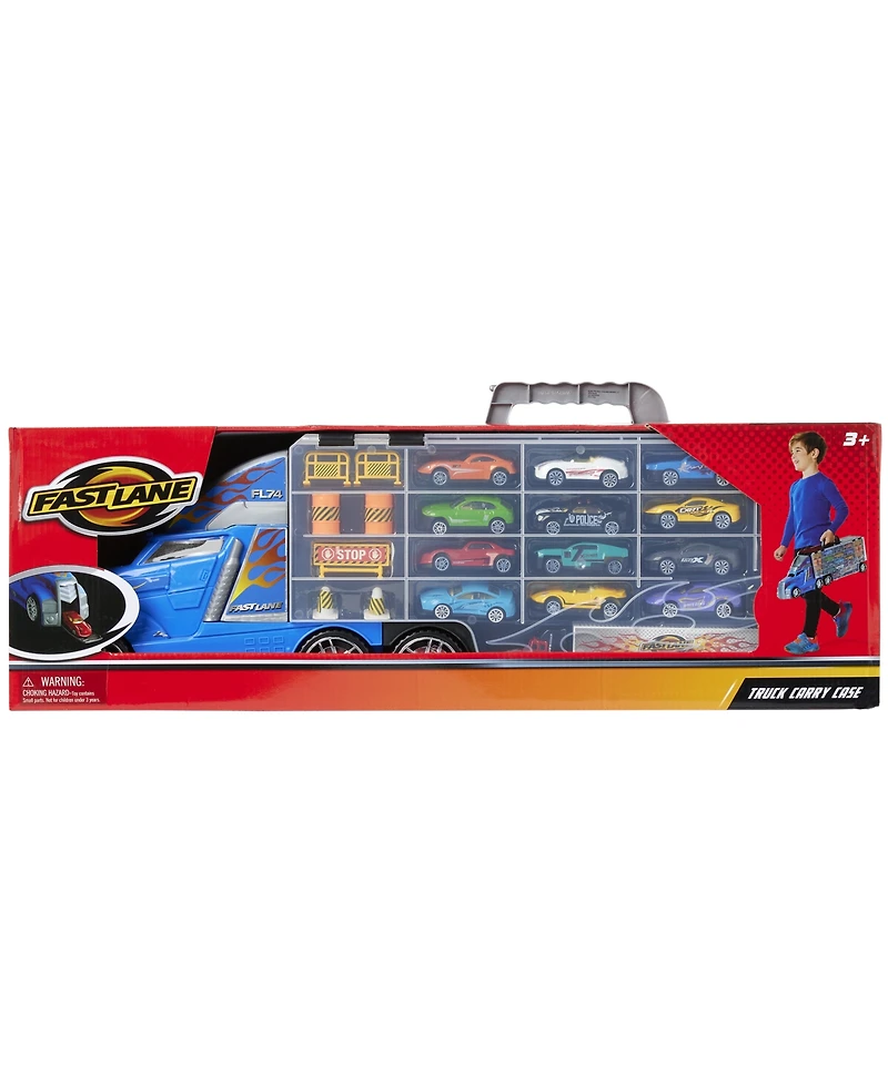 Truck Carry Case with 12 diecast vehicles and 14 accessories, Created for You by Toys R Us