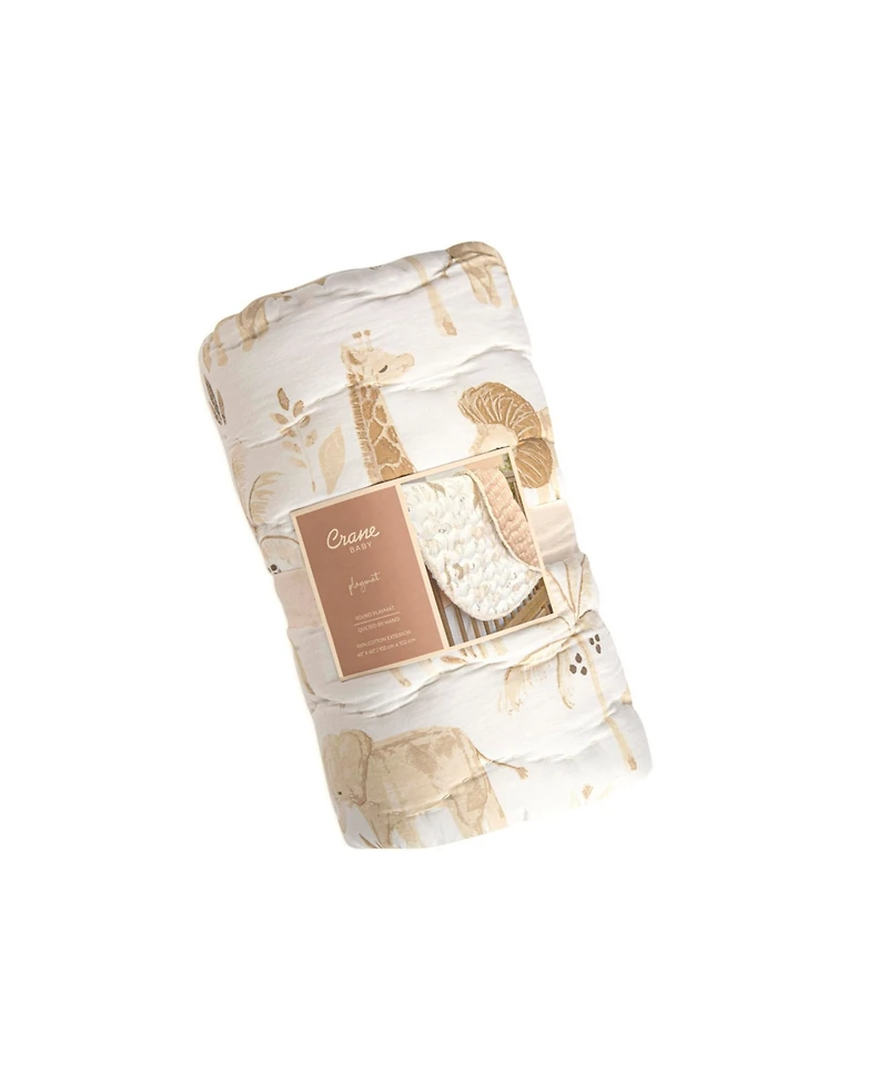 Crane Baby Baby Boys or Baby Girls Kendi Quilted Playmat Safari