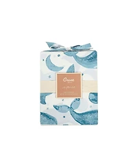 Crane Baby Baby Boys Cotton Ocean Caspian Crib Sheet