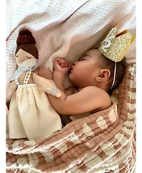Crane Baby Baby Girls Jacquard Blanket Copper Moon Phase
