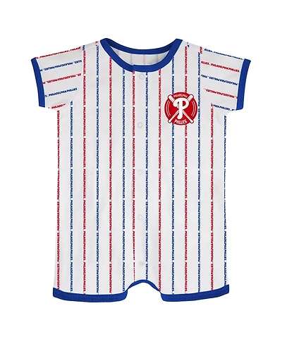 Infant Boys and Girls White Philadelphia Phillies Ball Hitter Coverall