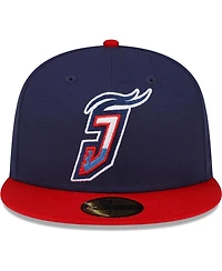 Men's New Era Navy Jacksonville Jumbo Shrimp Authentic Collection Alternate Logo 59FIFTY Fitted Hat