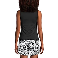 Lands' End Women's D-Cup High Neck Upf 50 Sun Protection Modest Tankini Swimsuit Top