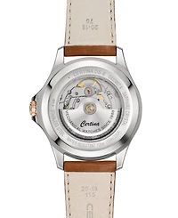 Certina Men's Swiss Automatic Ds-8 Brown Leather Strap Watch 41mm