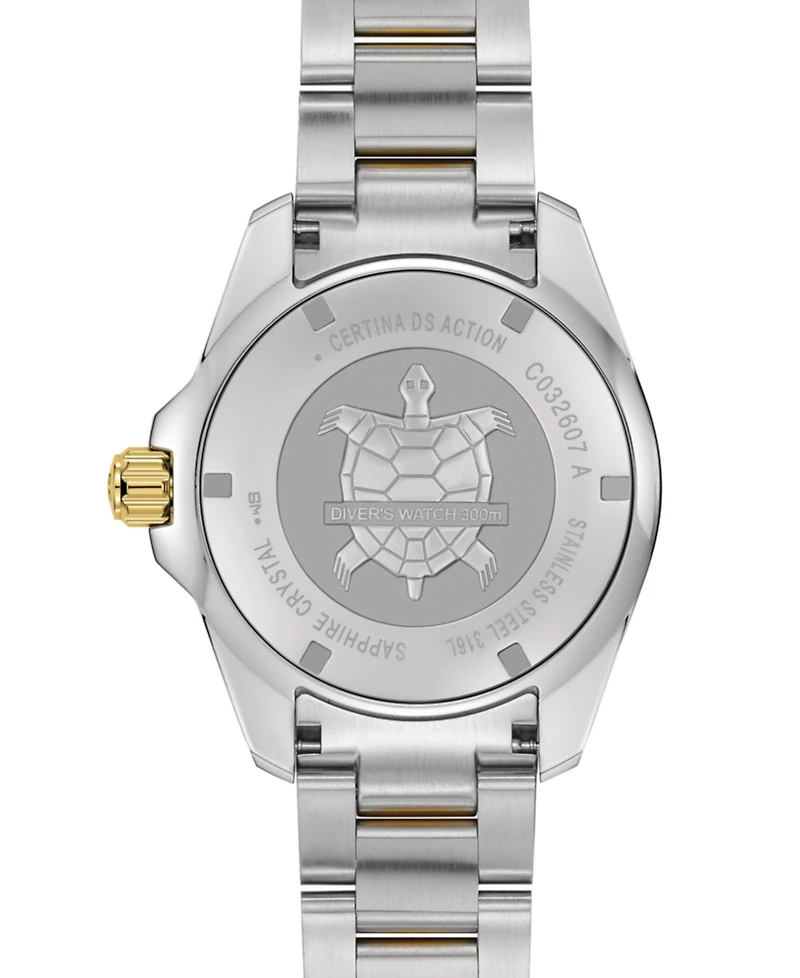 Certina Men's Swiss Automatic Ds Action Diver Two-Tone Stainless Steel Bracelet Watch 43mm