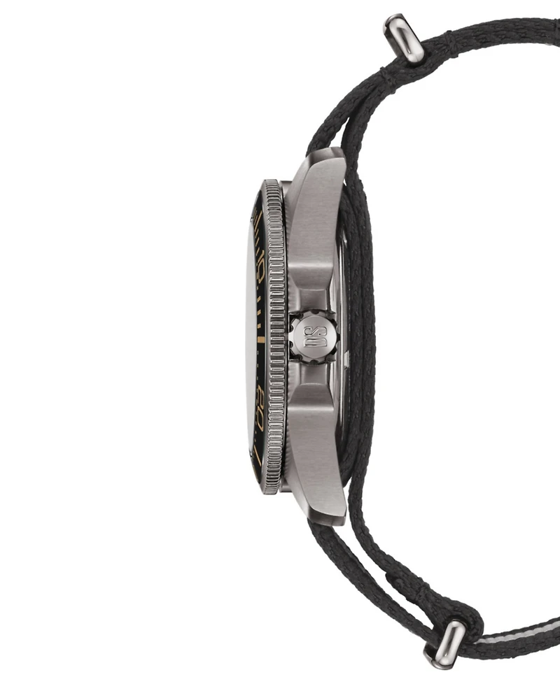 Certina Men's Swis Automatic Ds Action Black & Orange Synthetic Strap Watch 43mm