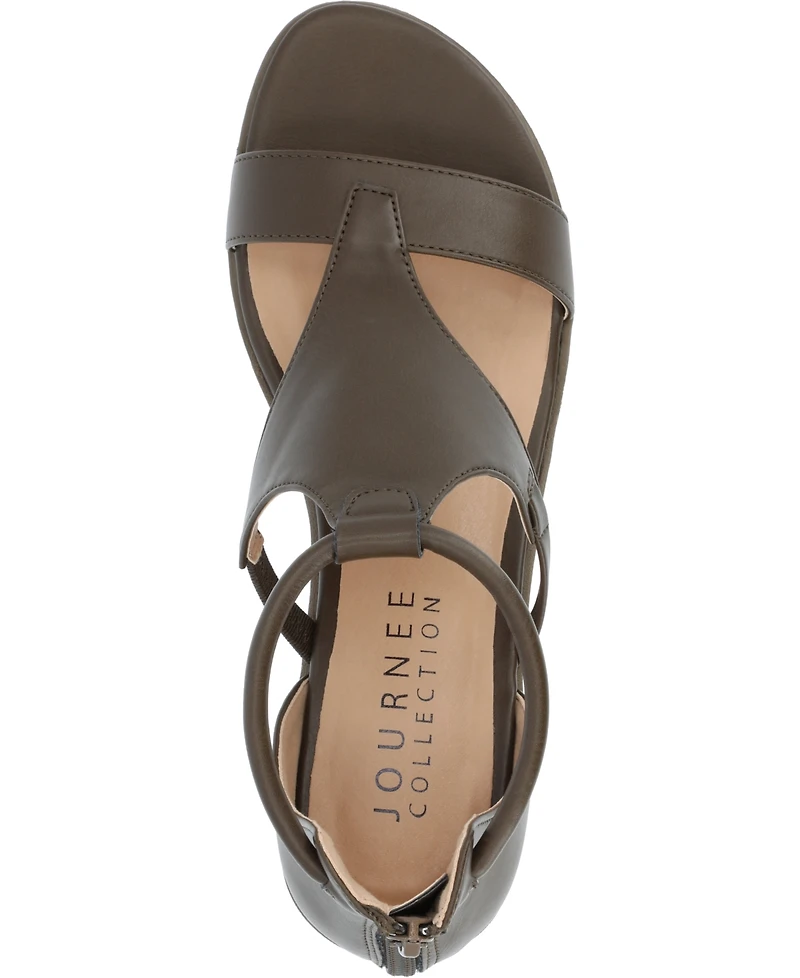 Journee Collection Women's Trayle Wedge Sandals