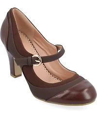 Journee Collection Women's Siri Round Toe Mary Jane Pumps