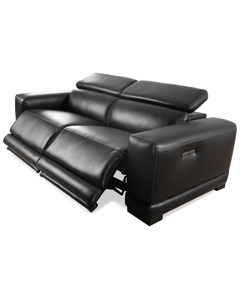 Closeout! Krofton 2-Pc. Beyond Leather Fabric Sofa with 2 Power Motion Recliners, Created for Macy's