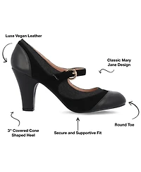 Journee Collection Women's Siri Round Toe Mary Jane Pumps