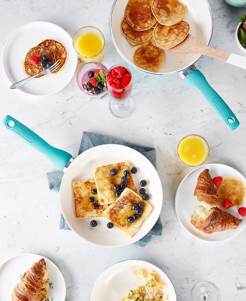 GreenPan Rio Ceramic Nonstick Cookware Set, 16 Piece