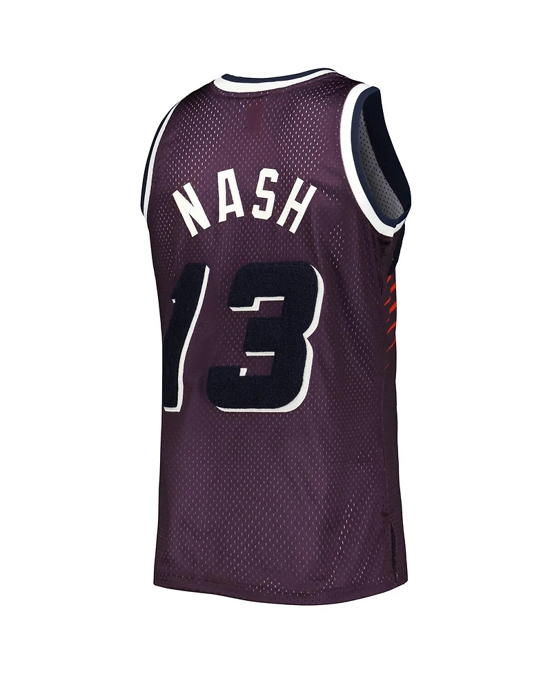 Men's Mitchell & Ness Steve Nash Purple Phoenix Suns Hardwood Classics Off-Court Swingman Jersey
