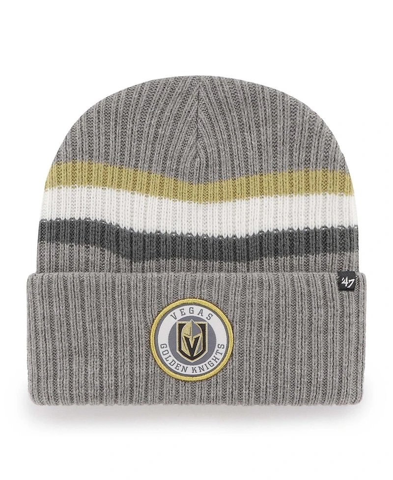 Men's '47 Brand Charcoal Vegas Golden Knights Highline Cuffed Knit Hat