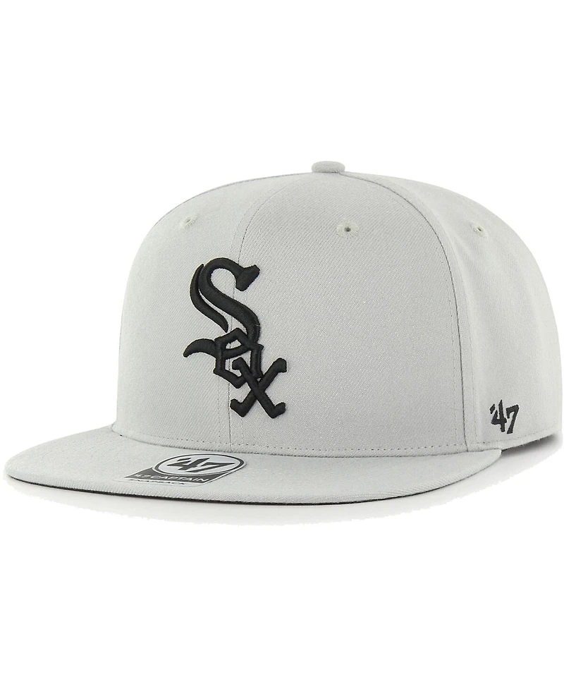 Men's '47 Brand Gray Chicago White Sox 2003 Mlb All-Star Game Sure Shot Captain Snapback Hat