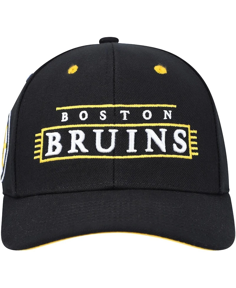Men's Mitchell & Ness Black Boston Bruins Lofi Pro Snapback Hat