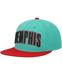 Men's Mitchell & Ness Teal Memphis Grizzlies Hardwood Classics Snapback Hat