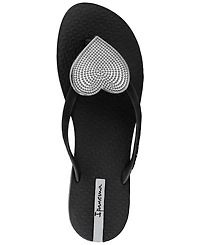 Ipanema Women's Wave Heart Sparkle Flip-flop Sandals