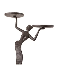 Danya B Fancy Lady Cast Iron Double Candle Holder