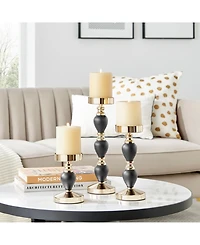 Danya B Talia Candlestick Taper 3-Piece Candle Holders Set