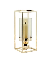 Danya B Luna Warm Tinted Glass Large Hurricane Candle Holder