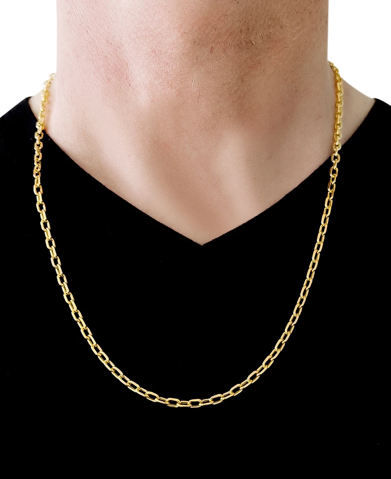 Paperclip Link 24" Chain Necklace (3-5/8mm) in 14k Gold