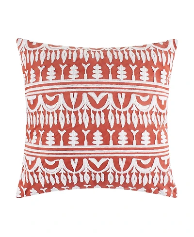 Levtex Tamiya Embroidered Decorative Pillow, 18" x 18"
