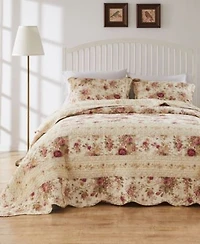 Greenland Home Fashions Antique Rose 100 Cotton Traditional Bedspread Set