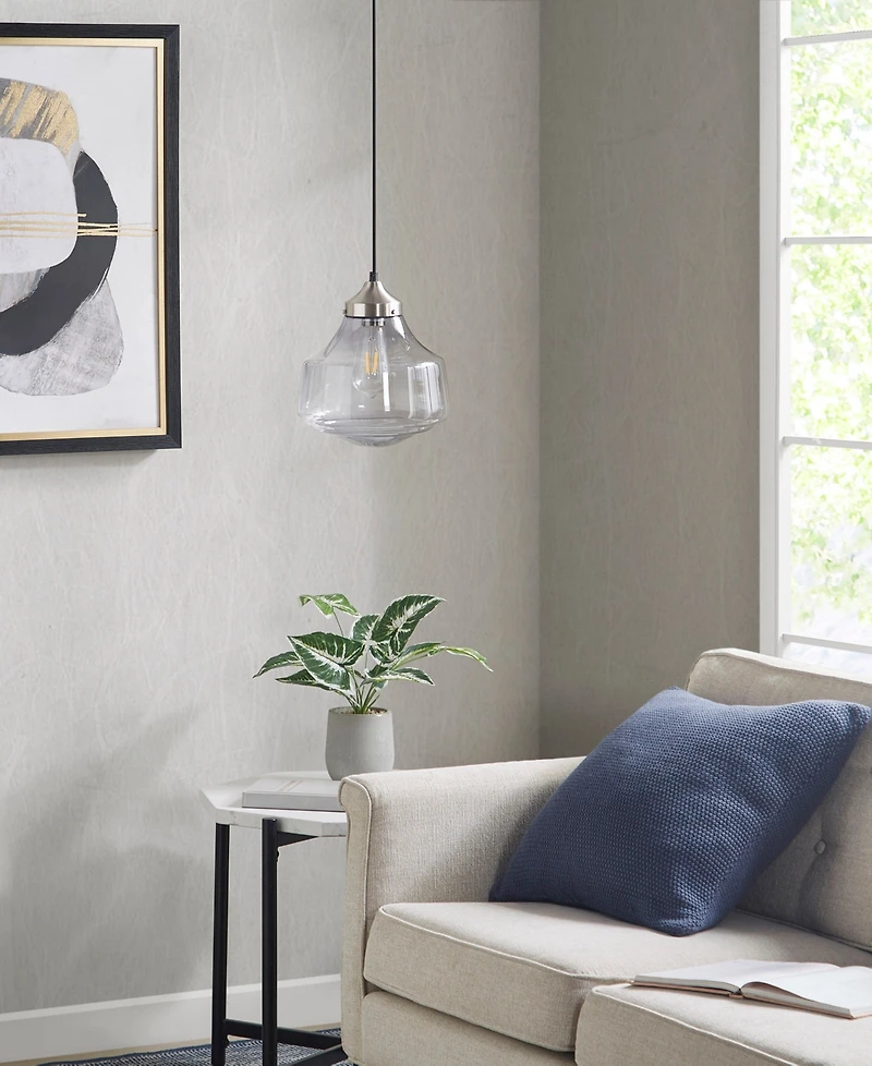 Hampton Hill Elm Single Bell-Shaped Pendant Lamp