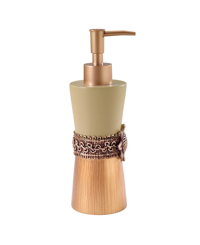 Avanti Braided Medallion Colorblocked Soap/Lotion Dispenser