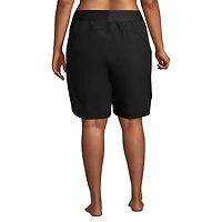 Lands' End Plus Sunshade Upf 50 9" Board Shorts with Panty