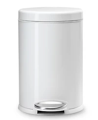 simplehuman 4.5 Liter Round Step Bathroom Trash Can with Soft-Close Lid