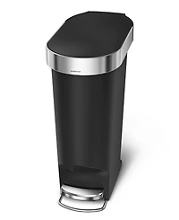 simplehuman 40 Liter Plastic Slim Liner Rim Kitchen Trash Can