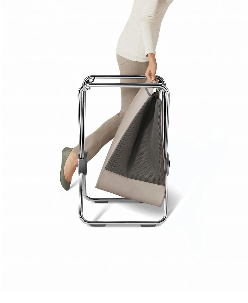 simplehuman Single X-Frame Laundry Hamper, Removable Laundry Bag