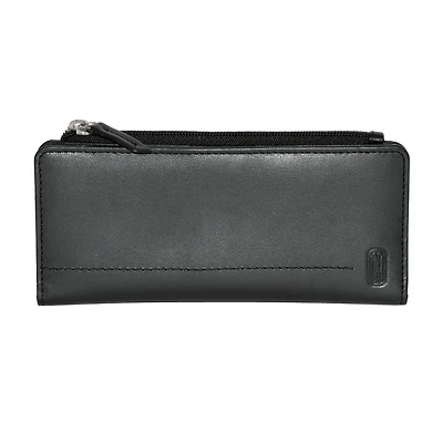 Club Rochelier Ladies Slim Clutch Wallet with Top Zipper