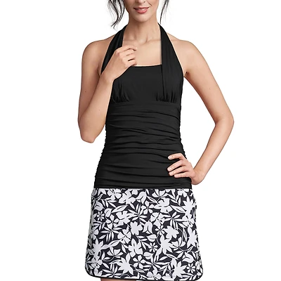 Lands' End Petite Square Neck Halter Tankini Swimsuit Top