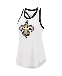 Women's G-iii 4Her by Carl Banks White New Orleans Saints Tater Tank Top