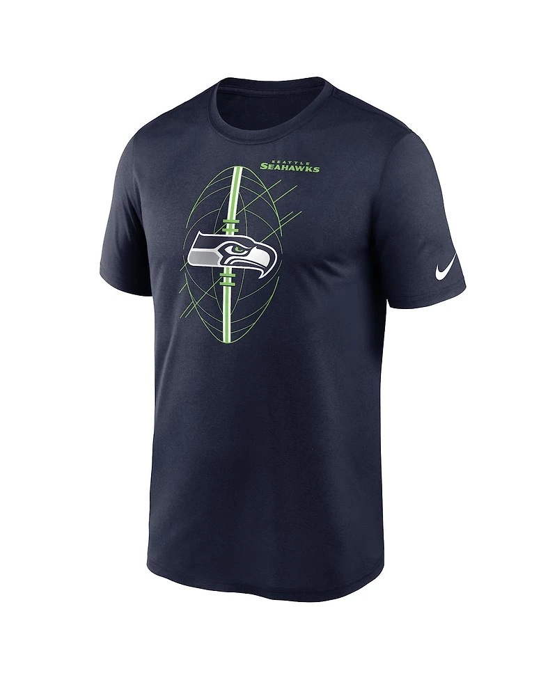 Men's Nike College Navy Seattle Seahawks Legend Icon Performance T-shirt