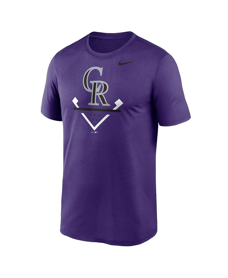 Men's Nike Purple Colorado Rockies Icon Legend Performance T-shirt
