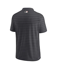 Men's Nike Charcoal San Francisco Giants Authentic Collection Victory Striped Performance Polo Shirt