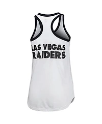 Women's G-iii 4Her by Carl Banks White Las Vegas Raiders Tater Tank Top