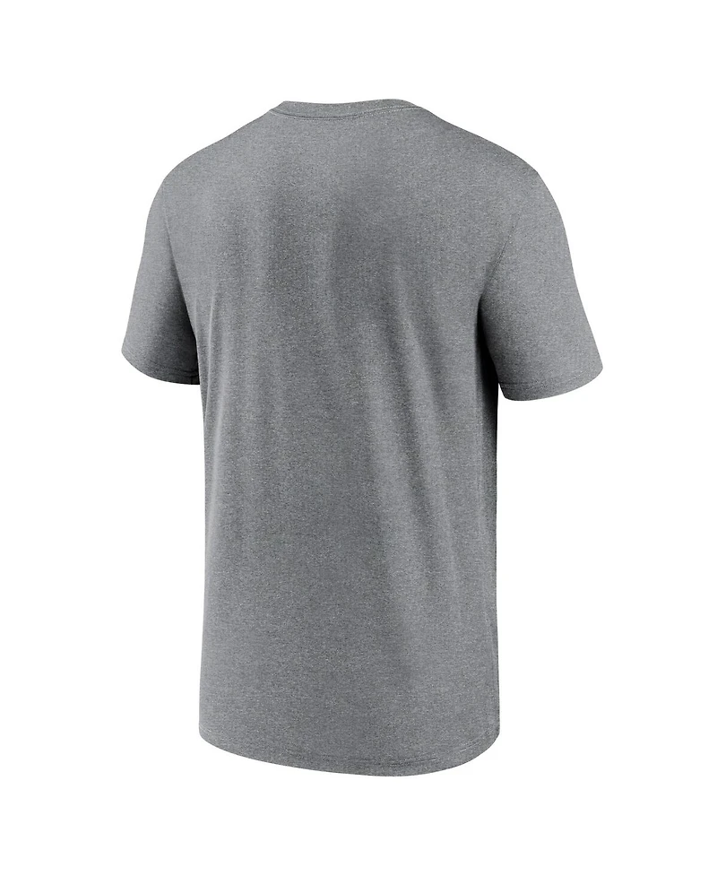 Men's Nike Heather Gray Baltimore Ravens Legend Team Shoutout Performance T-shirt