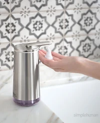 simplehuman 10 oz Foam Sensor Pump, Touch-Free Hand Soap Dispenser