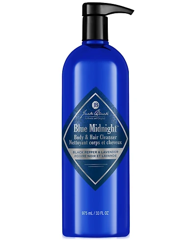 Jack Black Blue Midnight Body & Hair Cleanser, 33 oz.