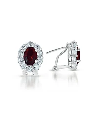 C.z. Sterling Silver Cubic Zirconia Celebrity-inspired Stud Earrings