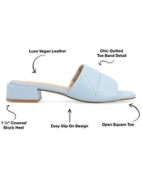 Journee Collection Women's Elidia Quilted Sandals