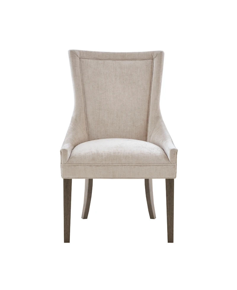 Madison Park Signature Ultra Traditional Fabric Upholstered Swoop Back Dining Side Chair, Set of 2