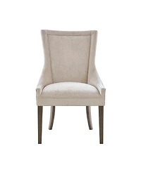 Madison Park Signature Ultra Traditional Fabric Upholstered Swoop Back Dining Side Chair, Set of 2