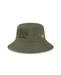 Men's New Era Green Oakland Athletics 2023 Armed Forces Day Bucket Hat