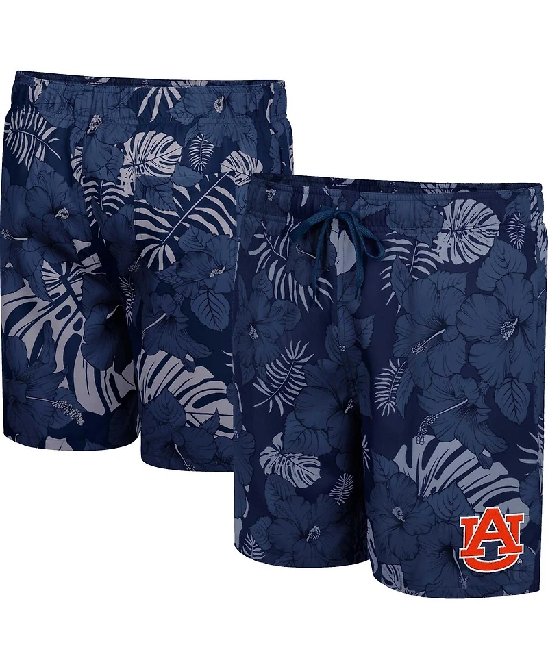 Men's Colosseum Navy Auburn Tigers The Dude Swim Shorts